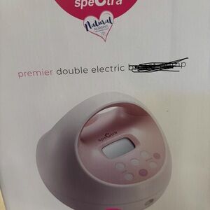 Pink and White Electric Breast Pump